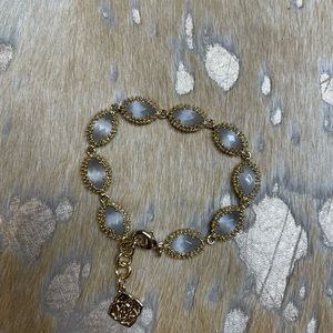Kendra Scott Jana link bracelet with Gray stones